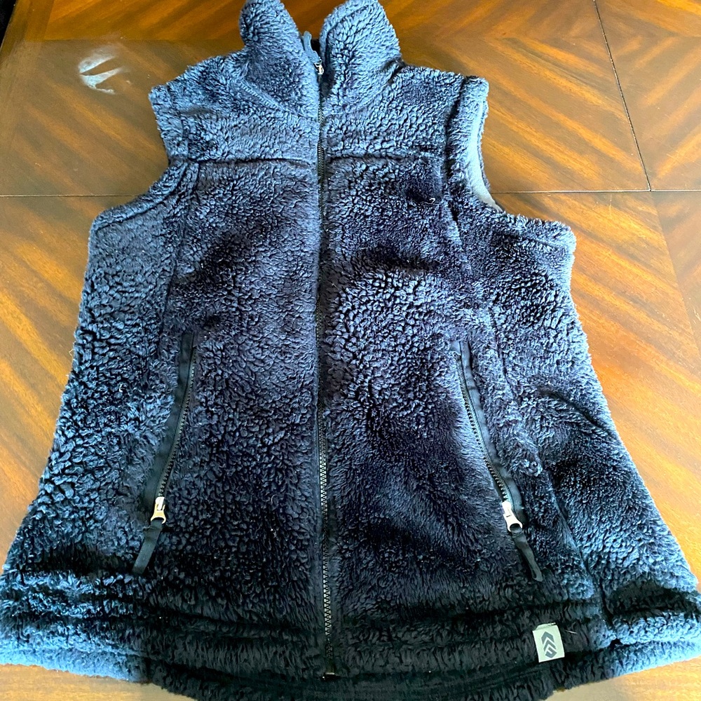 Soft fuzzy winter vest